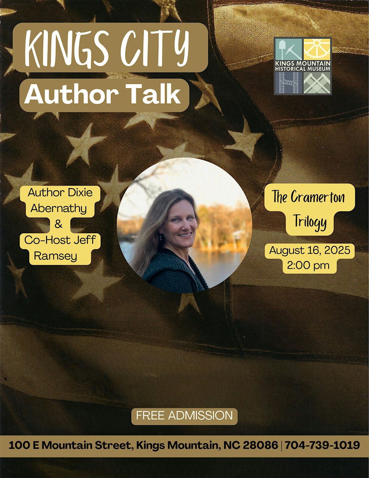 Kings City Author Talk: Dixie Abernathy | Event in Kings Mountain | AllEvents