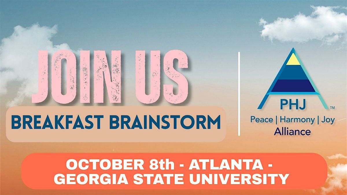 PHJ Breakfast Brainstorm, 8 October | Event in Atlanta | AllEvents