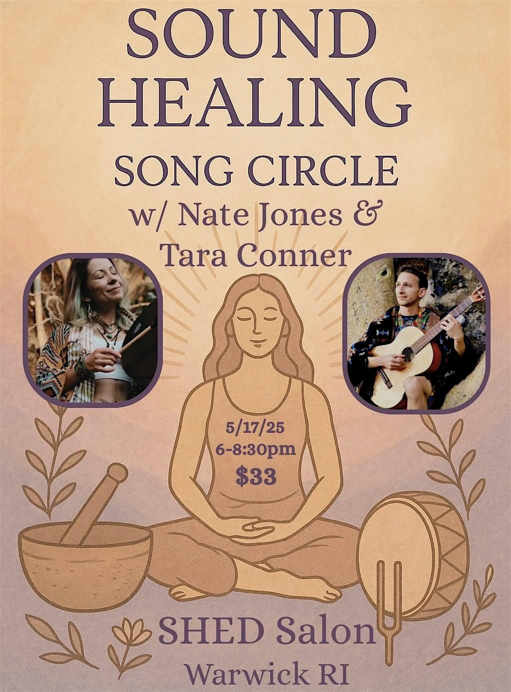 Sound Healing & Song Circle @ SHED Salon, 17 May | Event in West Warwick | AllEvents