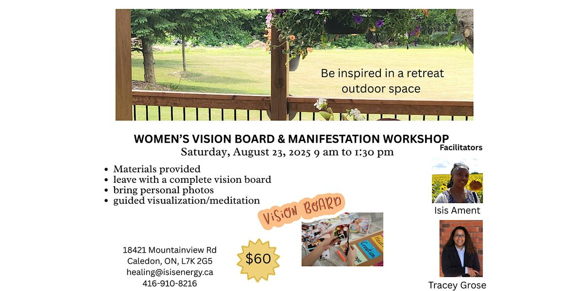 Women's Vision Board  & Manifestation Workshop, 23 August | Event in Caledon East | AllEvents