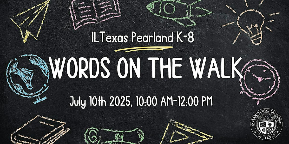 Words on the Walkway, 10 July | Event in Pearland | AllEvents