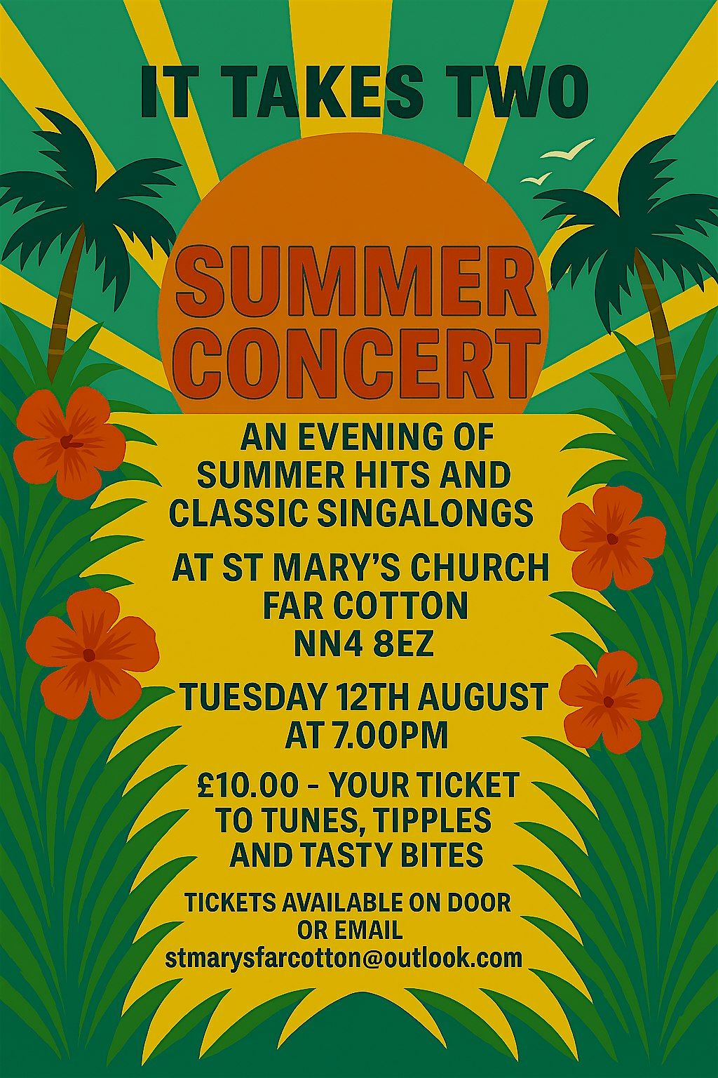 Live Music  & Classic Pop Hits with - It Takes Two, 12 August | Event in Northampton | AllEvents