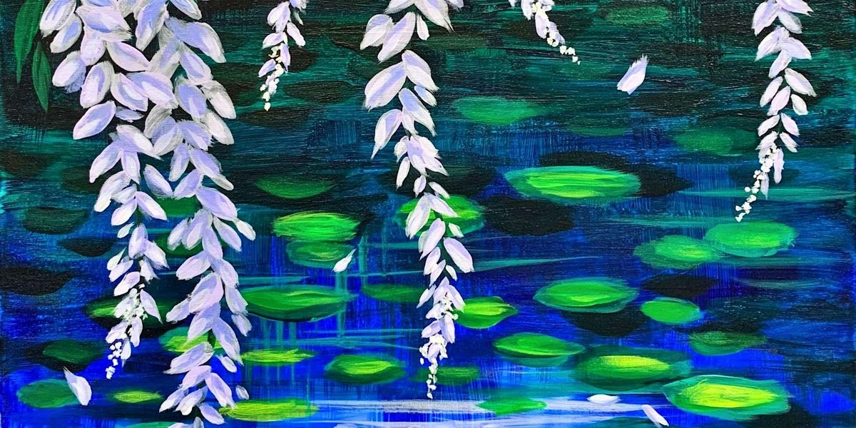 Monet Inspired, Wisteria Over the Pond - Paint and Sip by Classpop!™, 11 June | Event in San Bruno | AllEvents