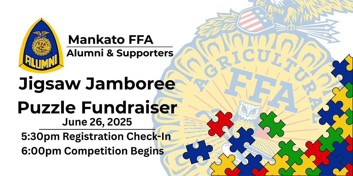 Mankato FFA Alumni & Supporters Jigsaw Jamboree Puzzle Contest Fundraiser, 26 June | Event in Mankato