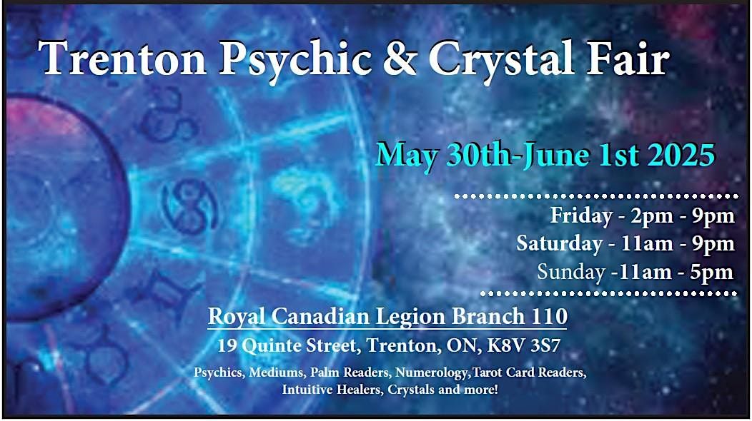 Trenton Psychic & Crystal Fair | Event in Quinte West | AllEvents