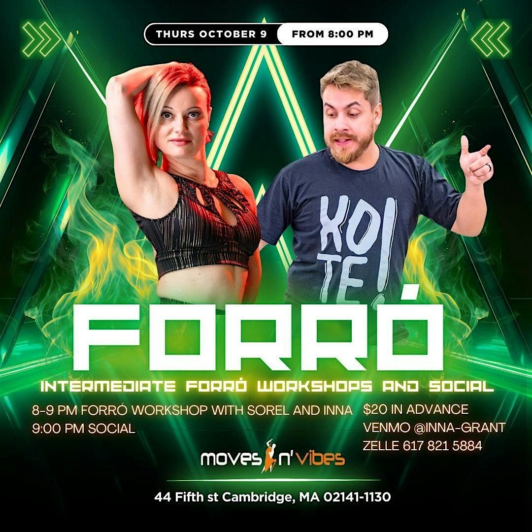 Intermediate Forro Workshop and Social, 9 October | Event in Cambridge | AllEvents