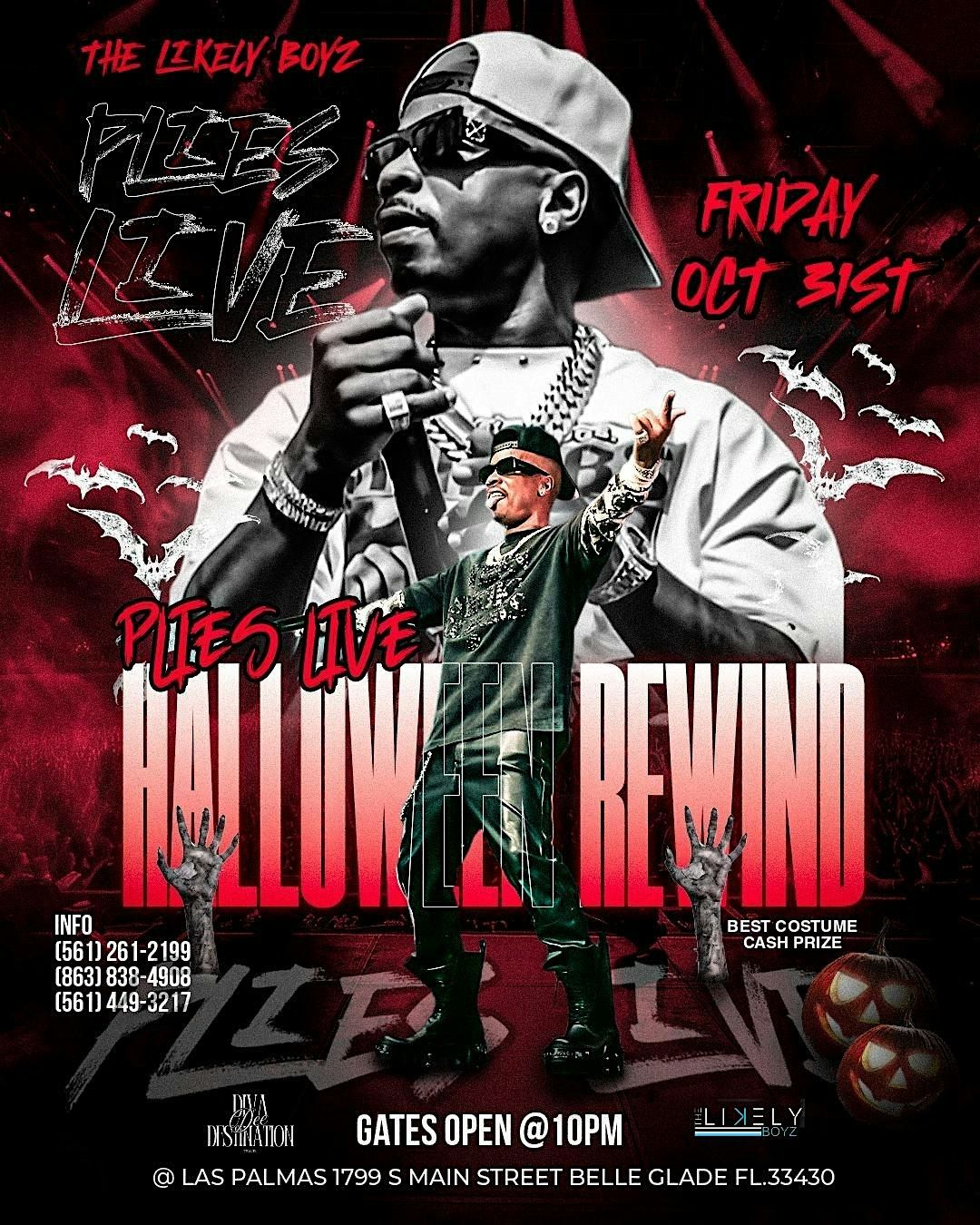 Halloween Rewind Plies Performing Live Friday Oct. 31,2025, 31 October | Event in Belle Glade | AllEvents