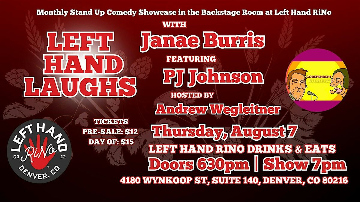 Left Hand Laughs RiNo with Janae Burris, 7 August | Event in Denver | AllEvents