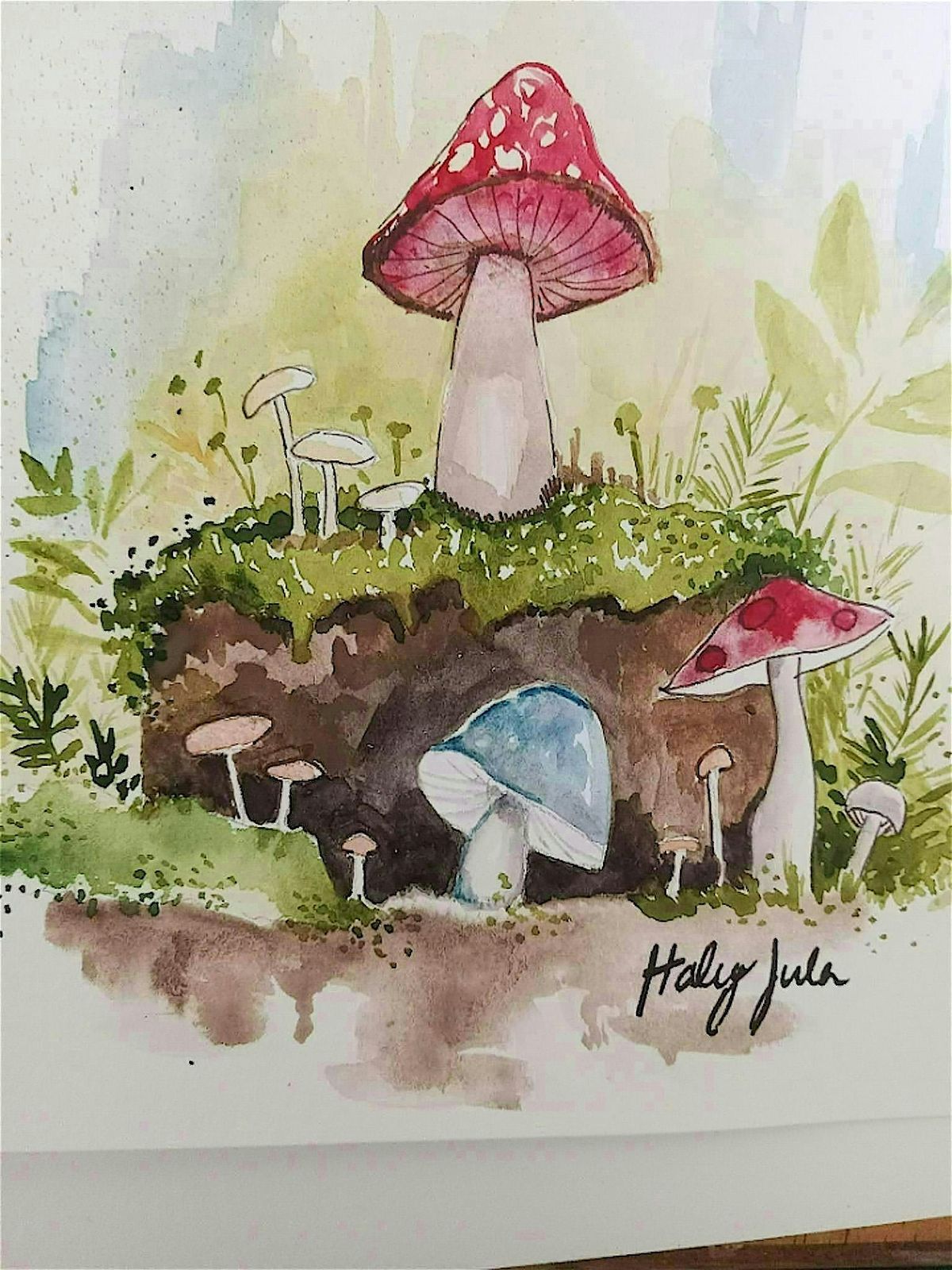 Magical Mushrooms  Watercolor Class: Techniques for Painting Mushrooms, 25 July | Event in Tecumseh | AllEvents