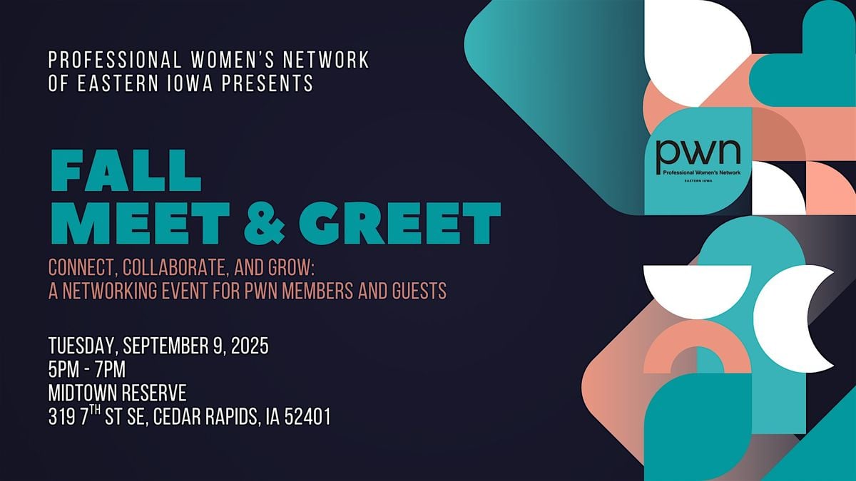 PWN Fall Meet & Greet, 9 September | Event in Cedar Rapids | AllEvents