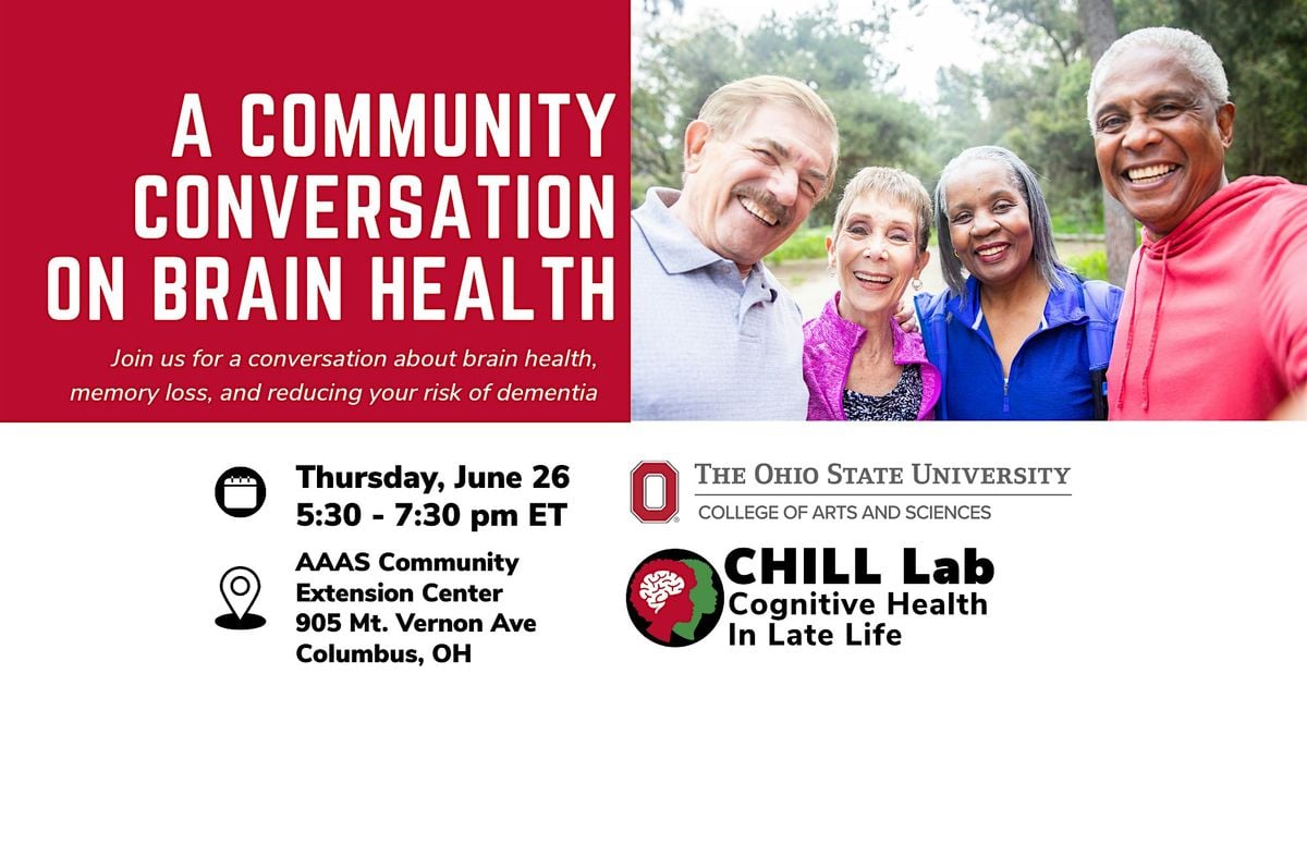 A Community Conversation on Brain Health, 26 June | Event in Columbus | AllEvents