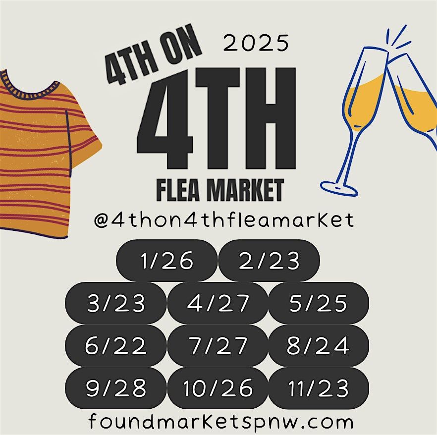 4th on 4th Flea, A sip & shop experience!: 2025 | Event in Seattle | AllEvents