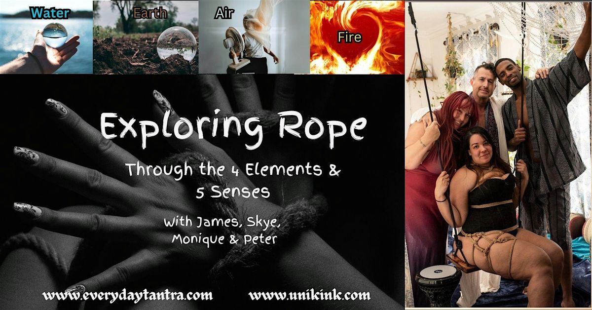 NYC Exploring Rope w/ the 4 elements w/ James, Skye, Monique & Peter, 6 September | Event in New York