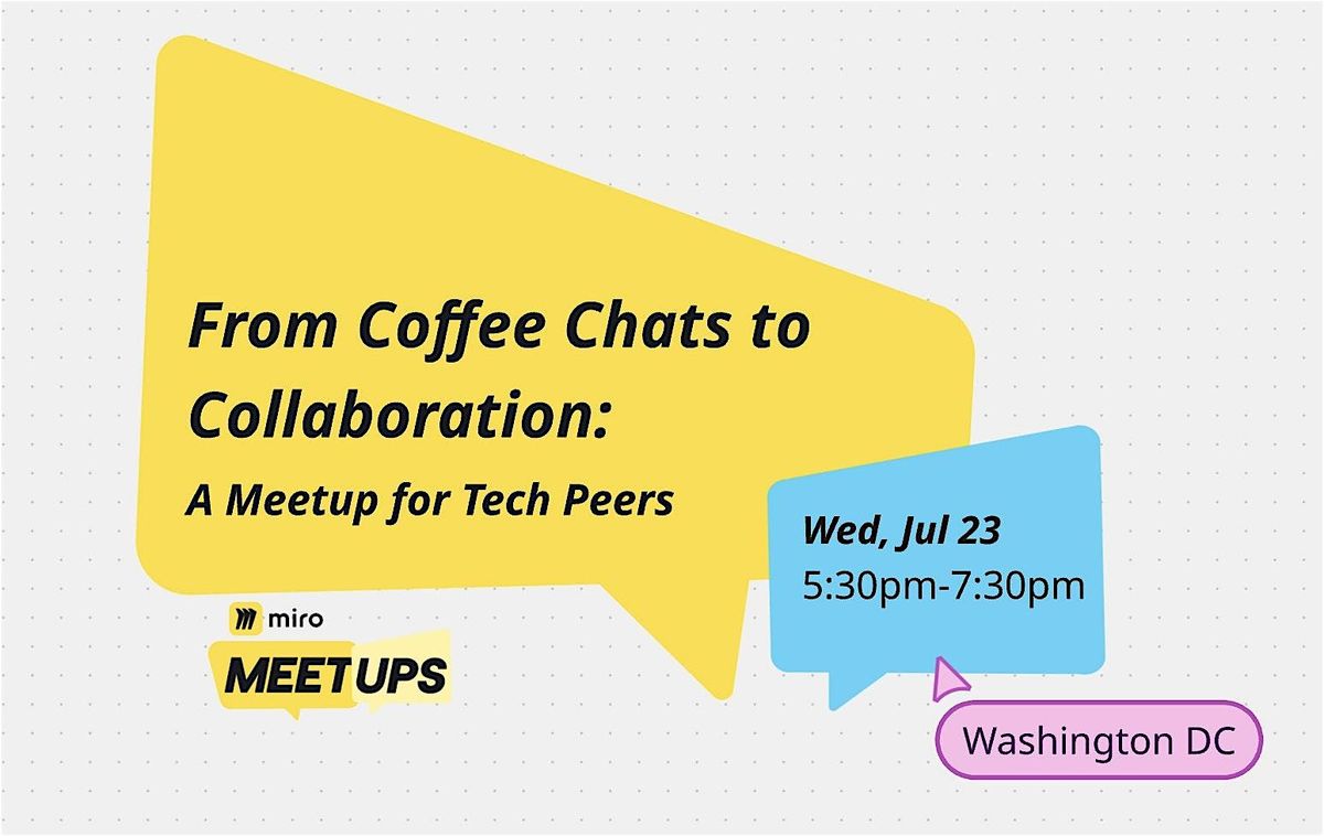 From Coffee Chats to Collaboration: A Meetup for Tech Peers, 23 July | Event in Arlington | AllEvents