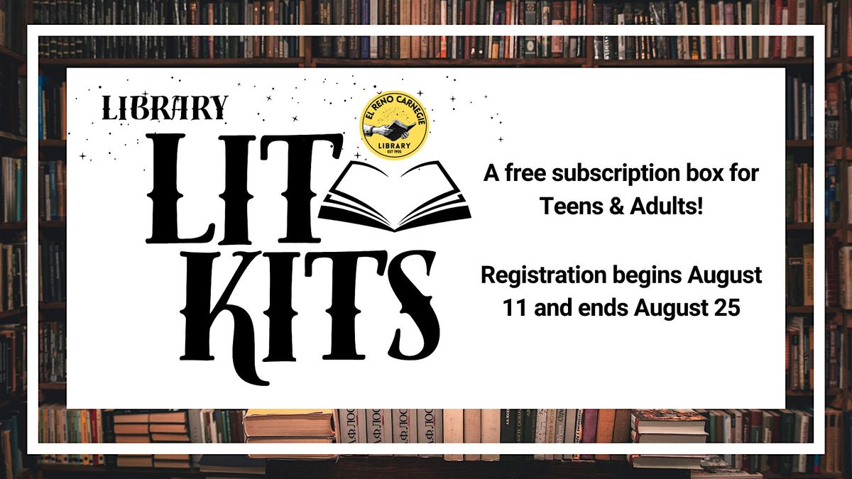 Library Lit Kit Registration (Adults), 25 August | AllEvents
