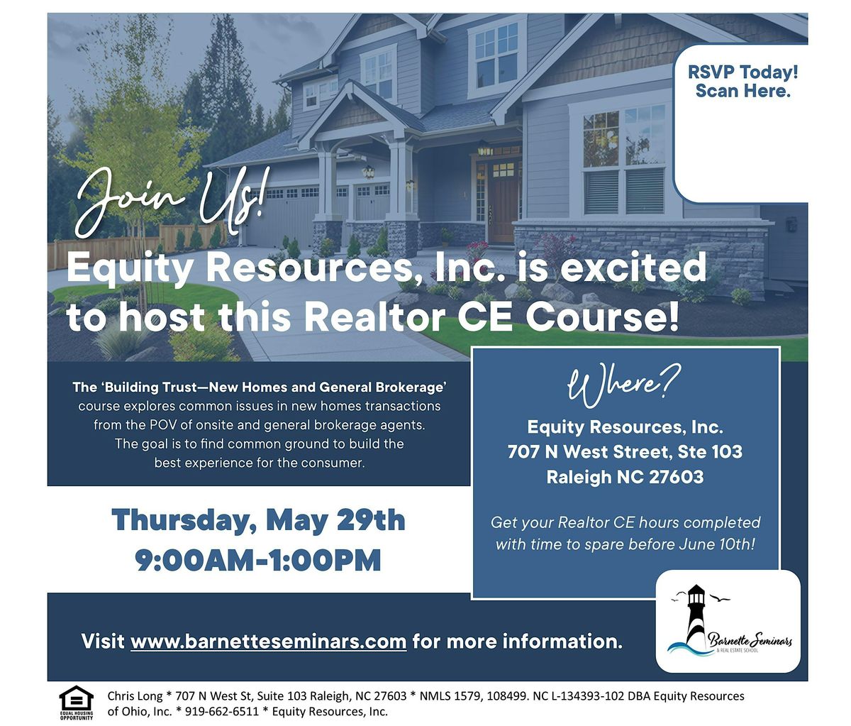 Barnette Seminars & Real Estate School - FREE Elective CE course Realtors, 29 May | Event in Raleigh | AllEvents