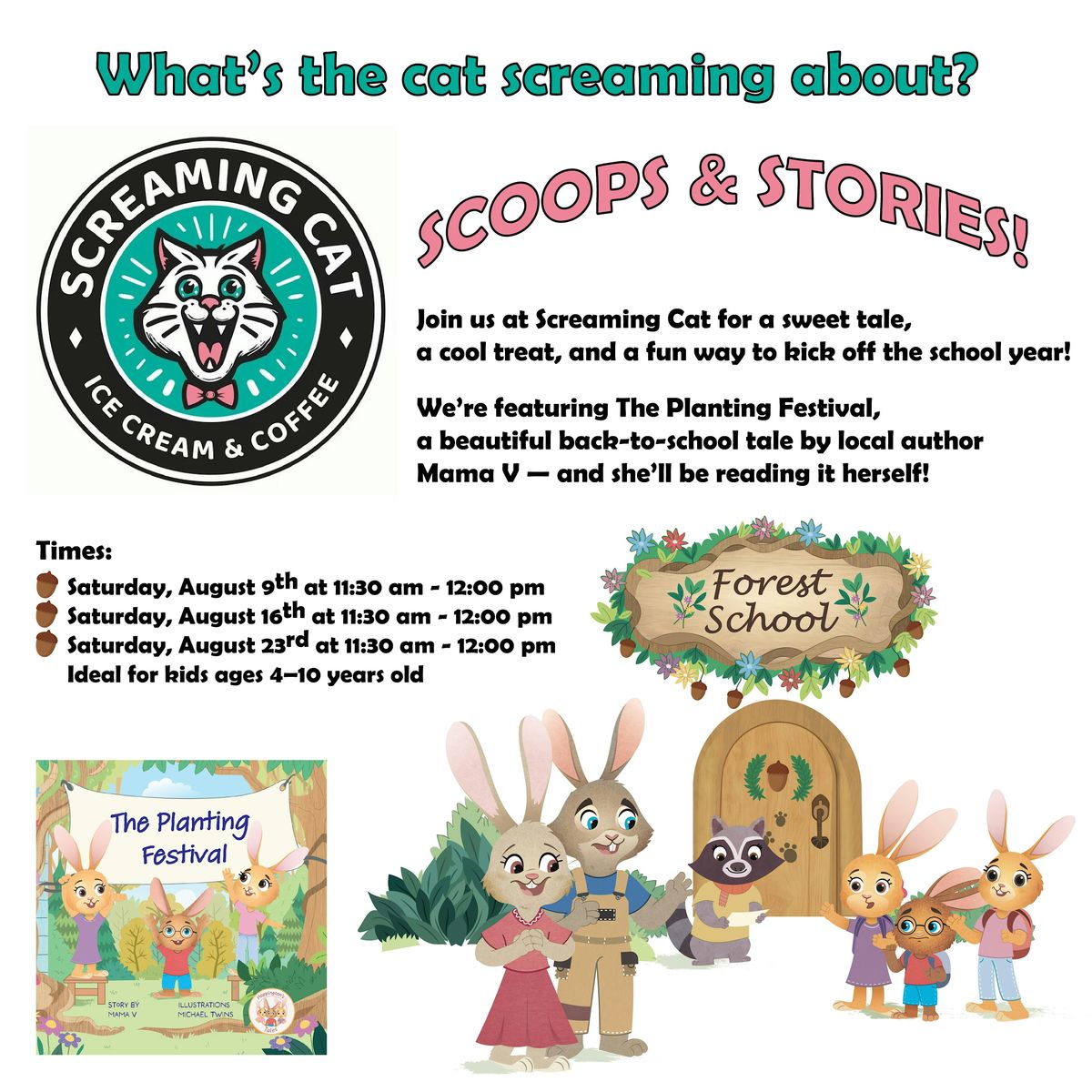 Scoops & Stories: Celebrate Back-to-School with a story by a local author, 16 August | Event in Jacksonville