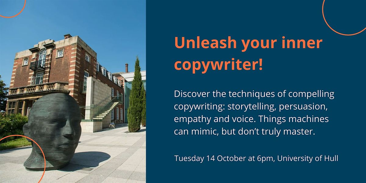 Copywriting in the age of AI: where tech ends and talent begins, 14 October | Event in Kingston upon Hull
