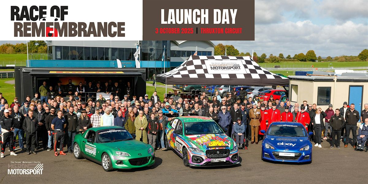 Race of Remembrance Launch Day, Thruxton Race Circuit, Andover, 3 ...
