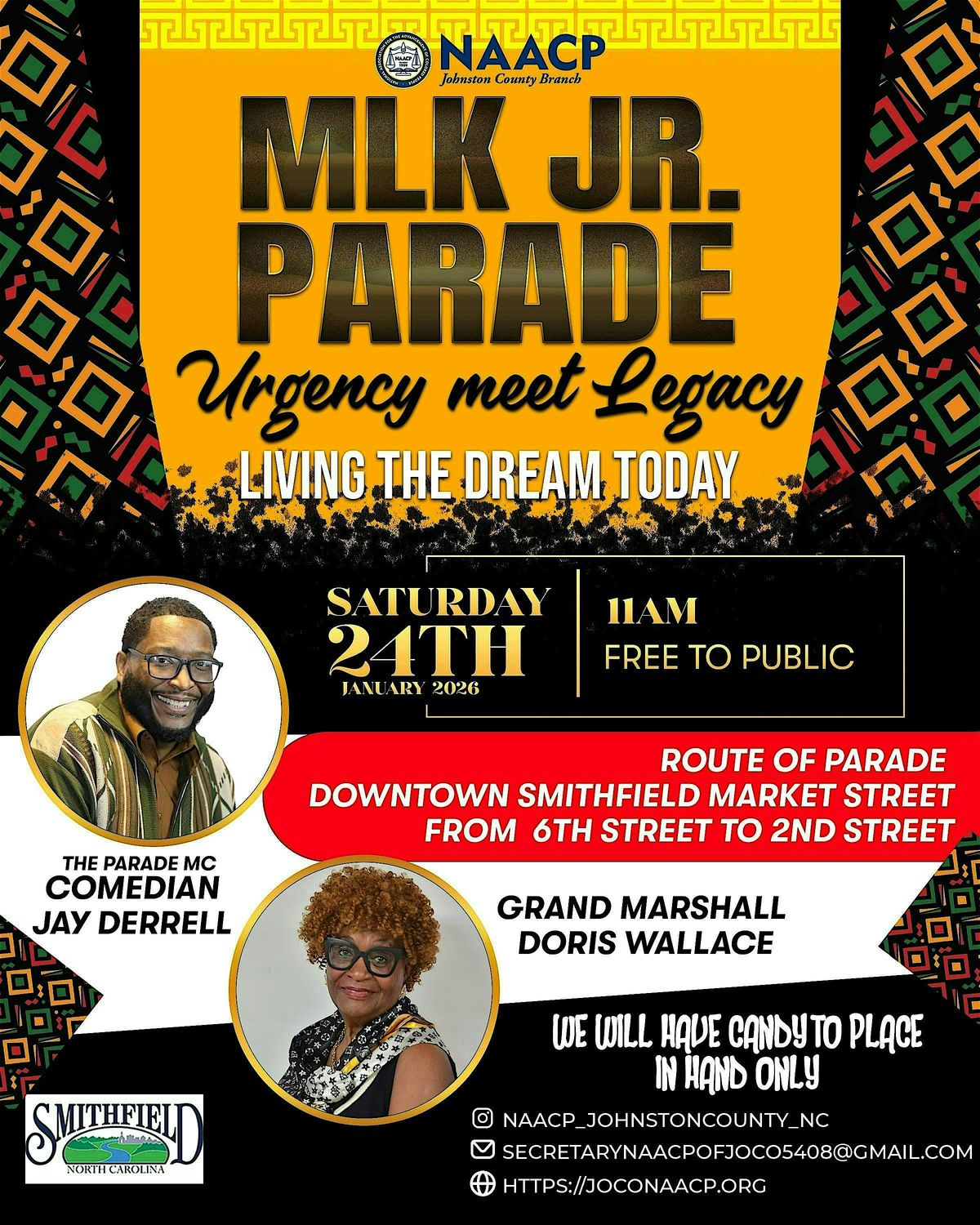 Johnston County NAACP MLK Jr. Parade, 24 January | Event in Smithfield | AllEvents