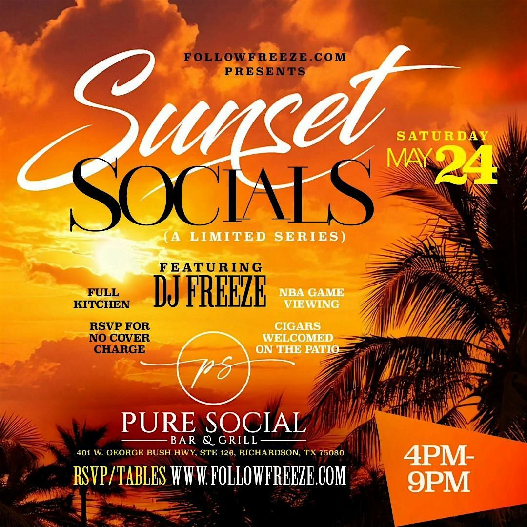 SUNSET SOCIALS | Event in Richardson | AllEvents