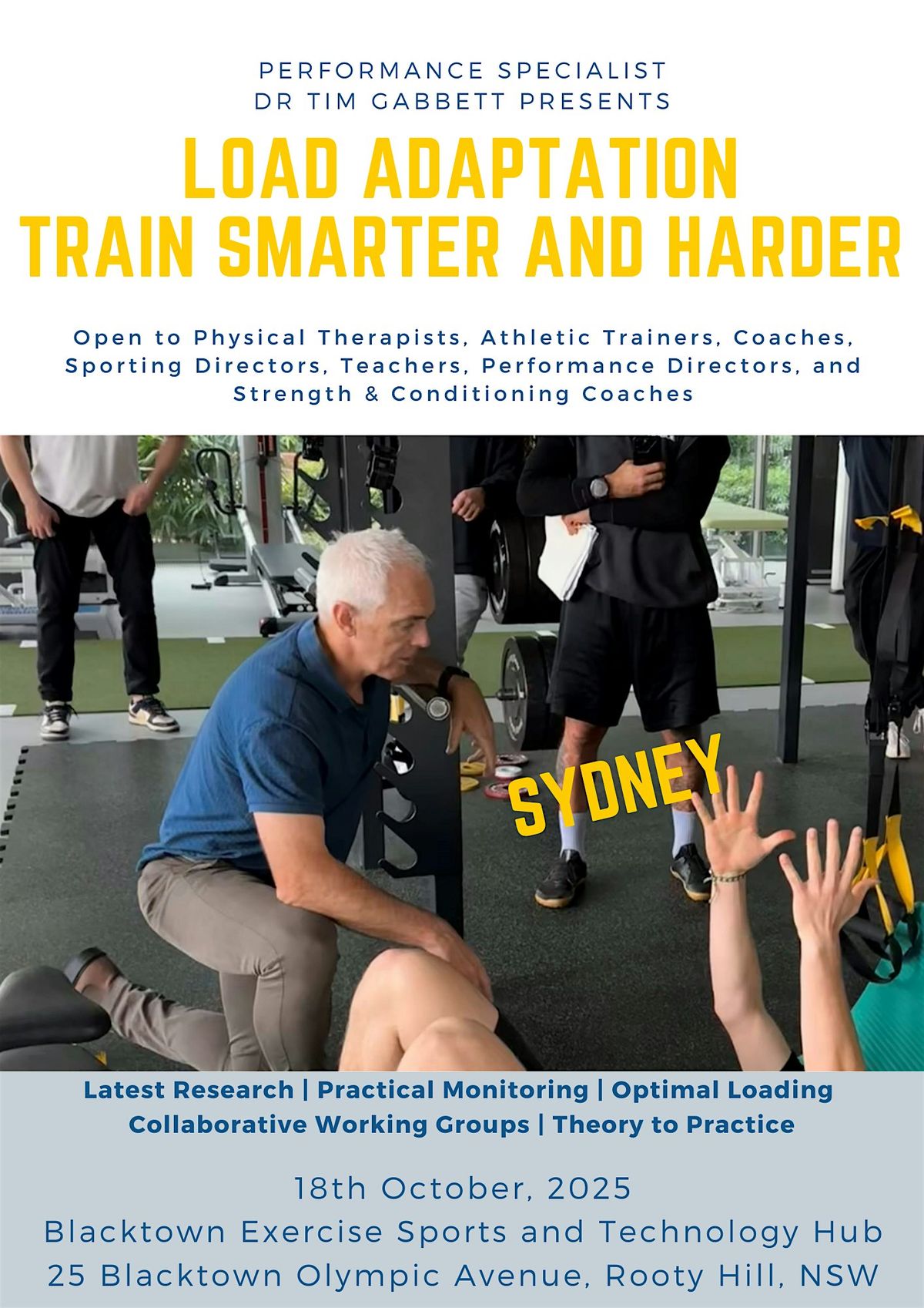 Load Adaptation - Train Smarter AND Harder (Sydney), 18 October | Event in Rooty Hill | AllEvents