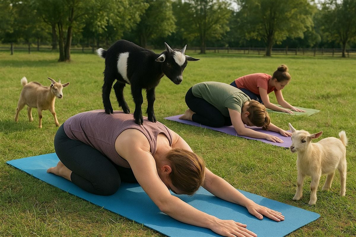 Goat Yoga Class in Mars Hill, 25 October | Event in Mars Hill | AllEvents