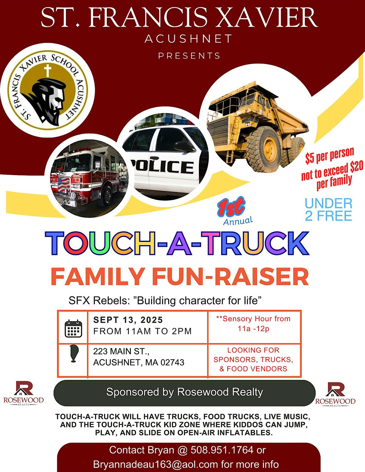 St. Francis Xavier Acushnet Touch-A-Truck, 13 September | Event in Acushnet | AllEvents