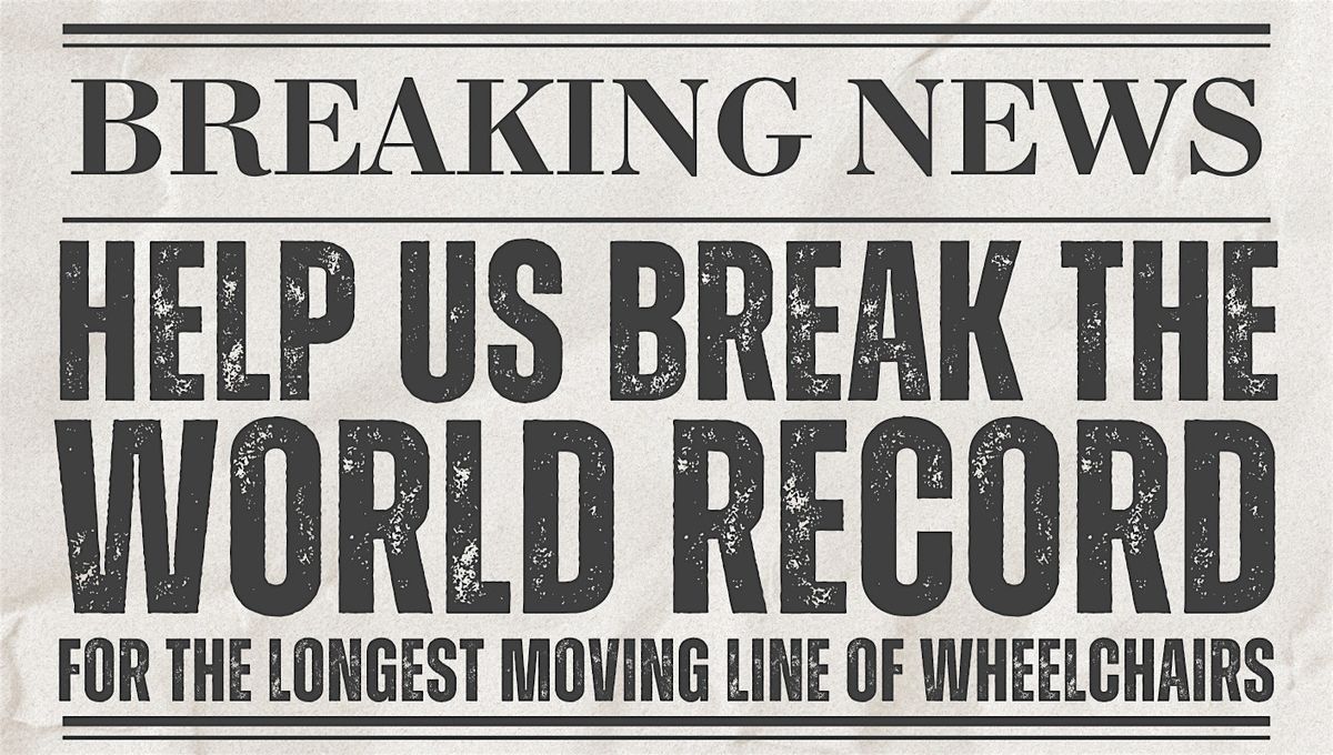 World Record Attempt: Longest Moving Line of Wheelchairs, 3 December | Event in Auckland | AllEvents