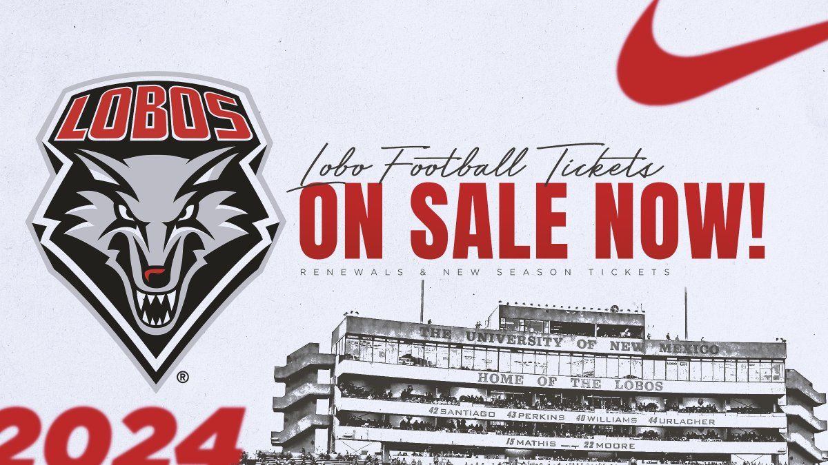 2025 New Mexico Lobos Football Season Tickets, University Stadium