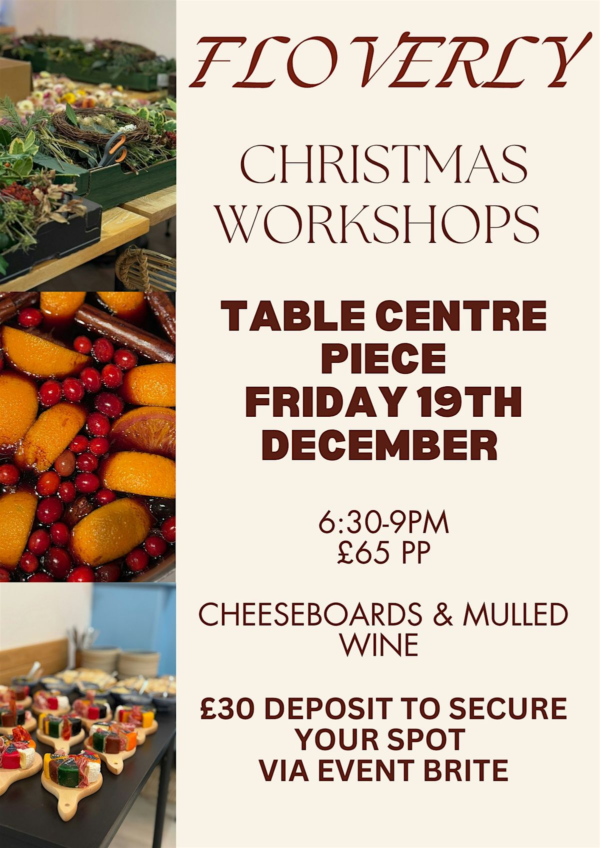 Festive Table Centre Piece, 19 December | Event in Rhosneigr | AllEvents