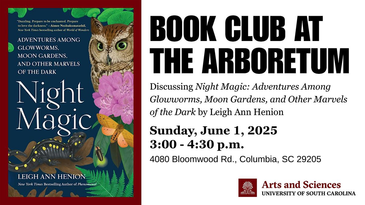 USC Belser Book Club: "Night Magic" by Leigh Ann Henion, 1 June | Event in Columbia | AllEvents