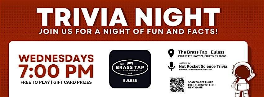 Trivia Night at The Brass Tap in Euless | Event in Euless | AllEvents