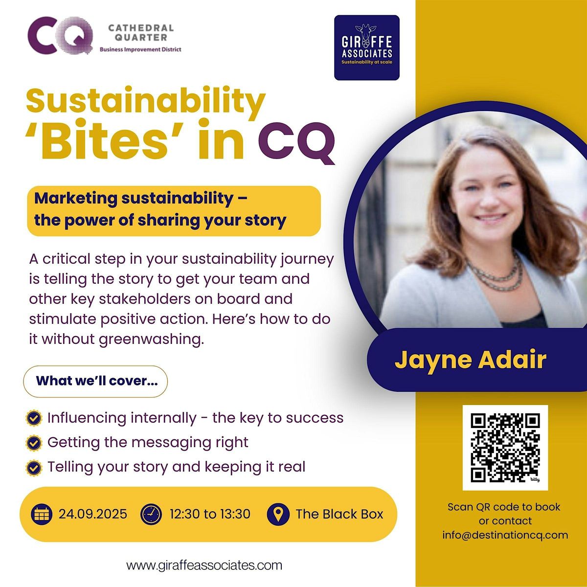 Sustainability Bites: The power of sharing your story, 24 September | Event in Belfast | AllEvents