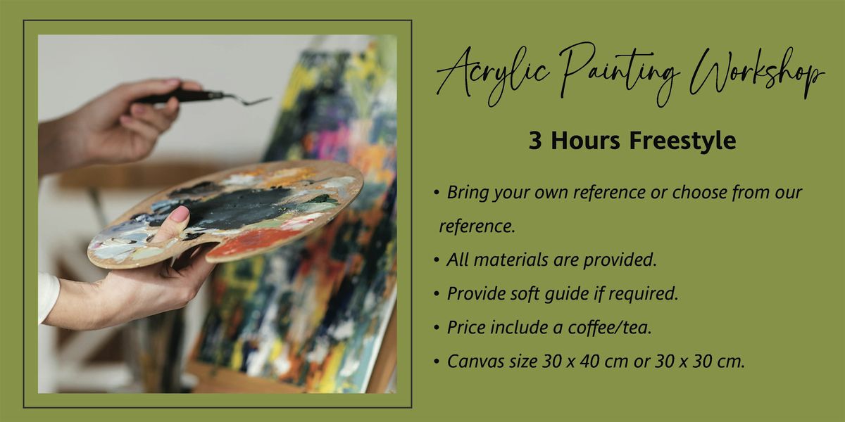 Acrylic Painting Workshop (freestyle with guide), 12 October | Event in Queenstown | AllEvents