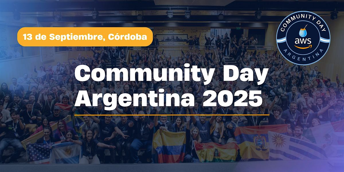 AWS COMMUNITY DAY ARGENTINA 2025, 13 September | Event in Córdoba | AllEvents