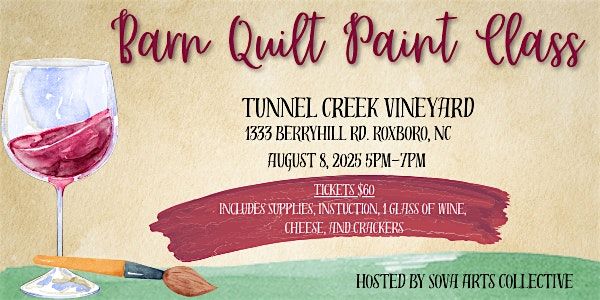 Barn Quilt Paint & Sip, 8 August | Event in Roxboro | AllEvents