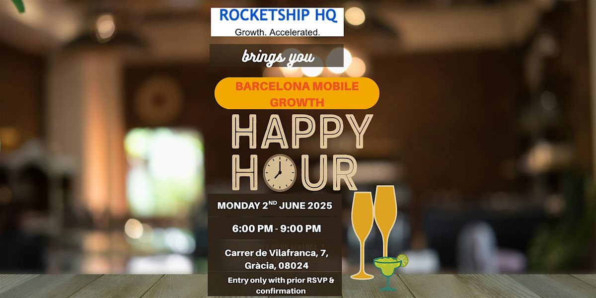 Mobile Growth Happy Hour in Barcelona, 2 June | Event in Barcelona | AllEvents