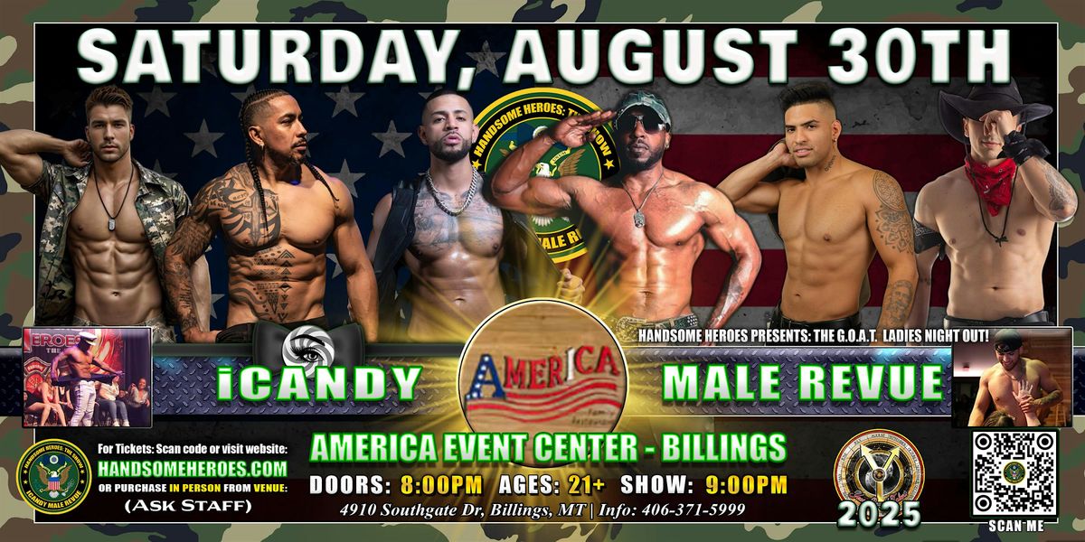 Billings, MT - iCandy Male Revue @America Event Center, 30 August | Event in Billings | AllEvents