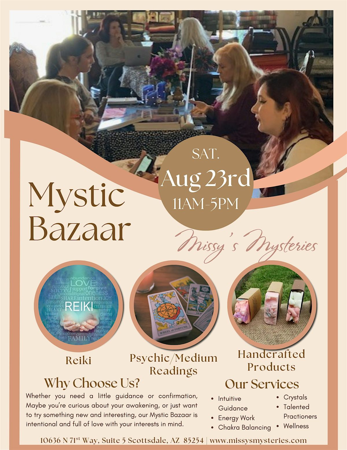 Welcome to our Mystic Bazaar!, 23 August | Event in Scottsdale | AllEvents