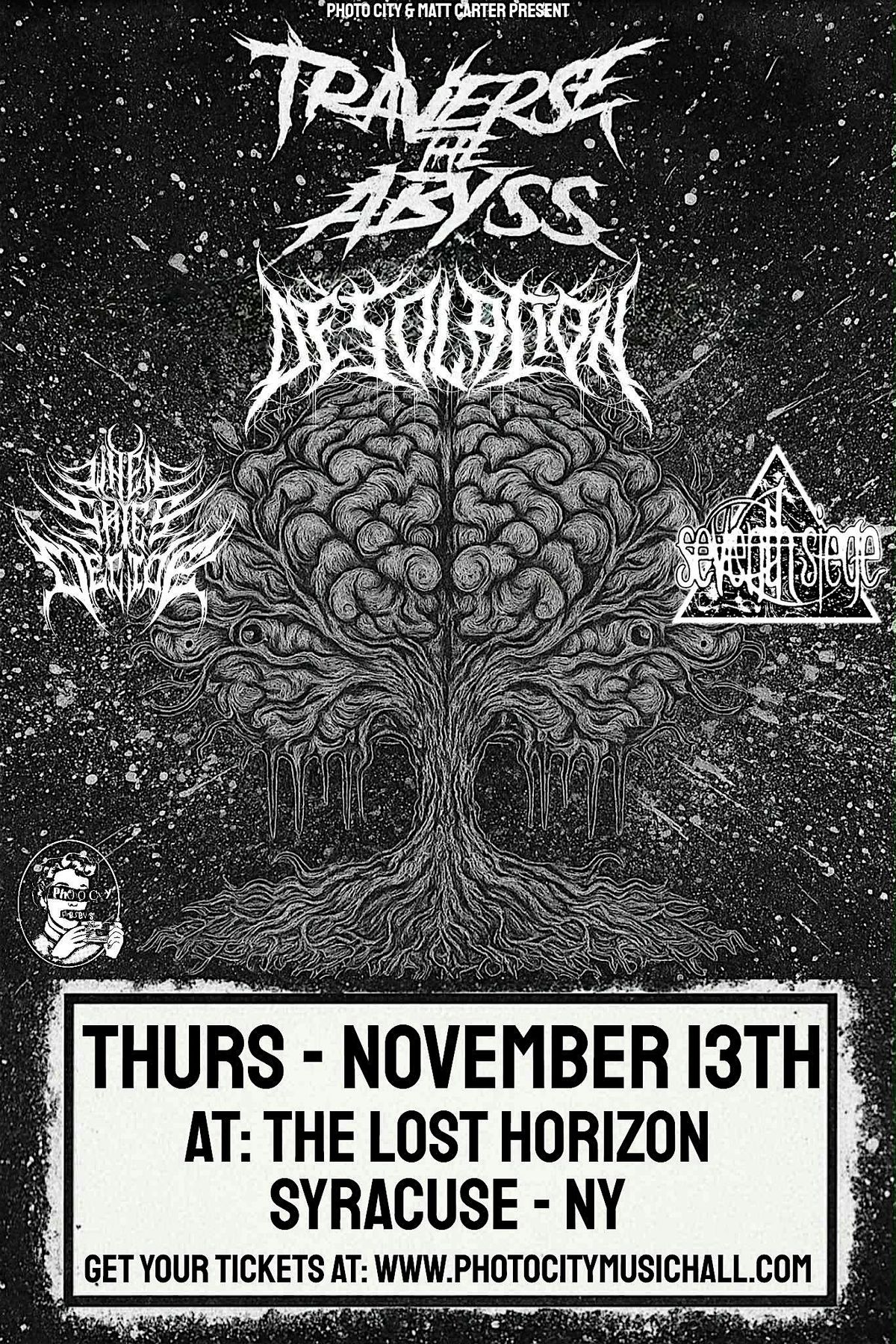 Traverse The Abyss & Desolation - Syracuse, NY, 13 November | Event in Syracuse | AllEvents