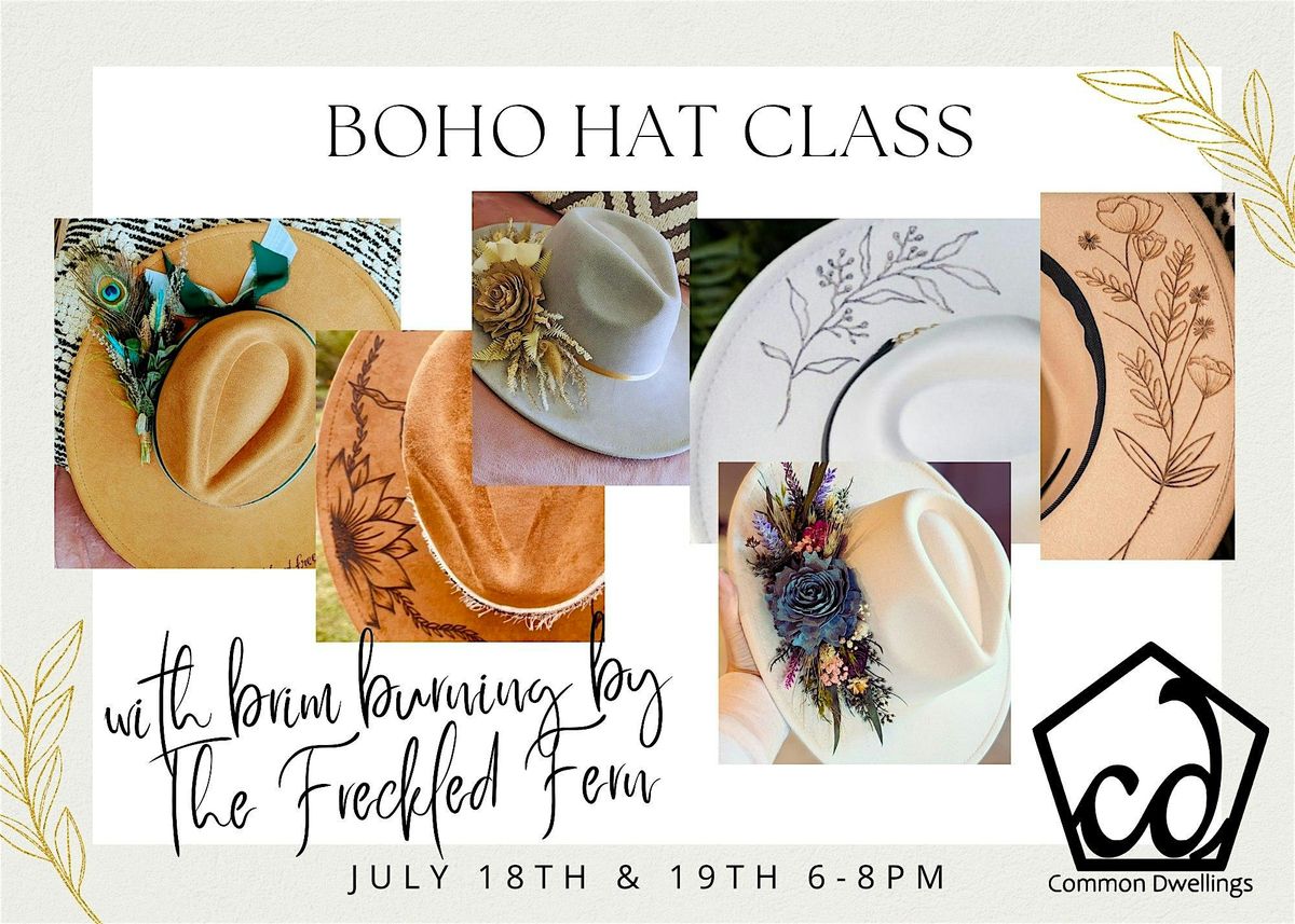 Boho Hat Class, 18 July | Event in Cave Springs | AllEvents