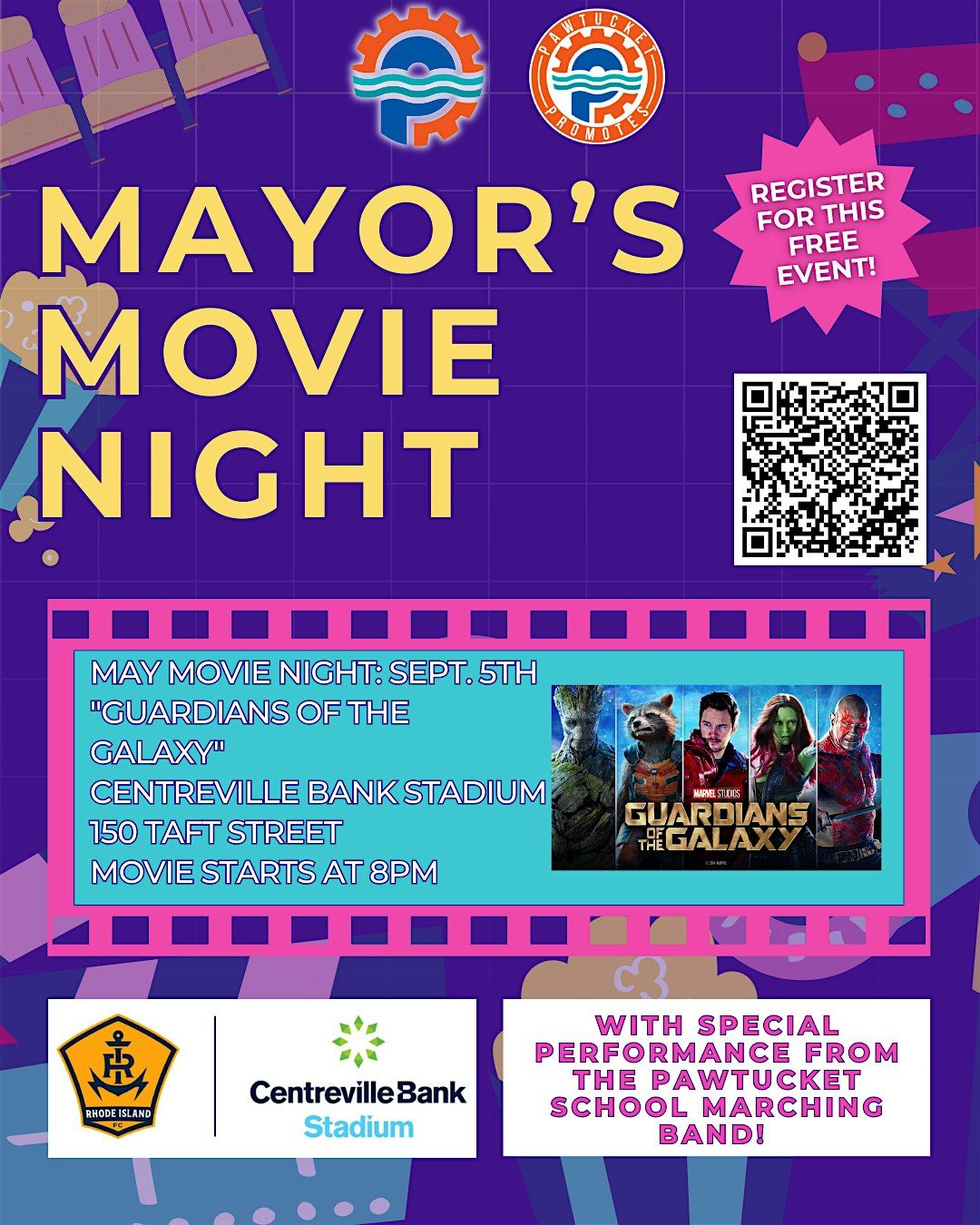 Mayor's Movie Night: Showing "Guardians of the Galaxy", 5 September | Event in Pawtucket | AllEvents