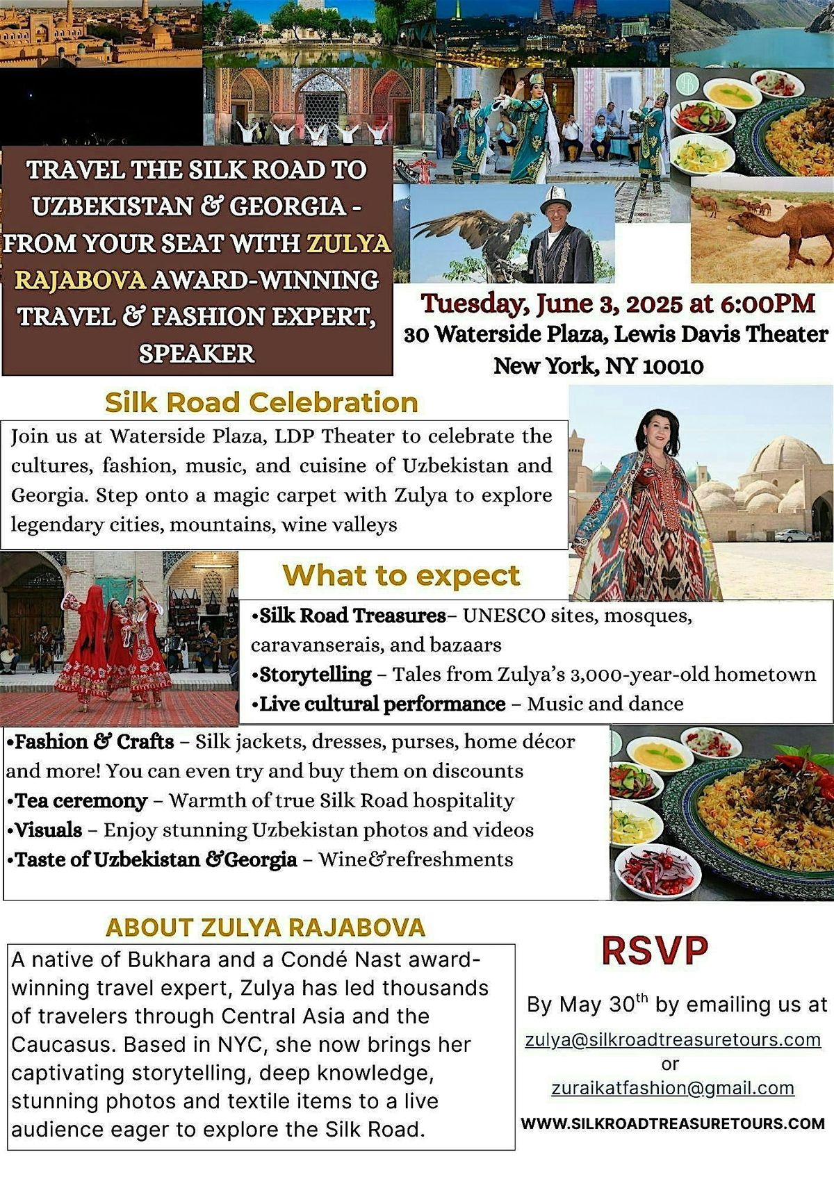 Silk Road Travel & Fashion Show in NYC // For Travelers and Textile Lovers | Event in New York | AllEvents