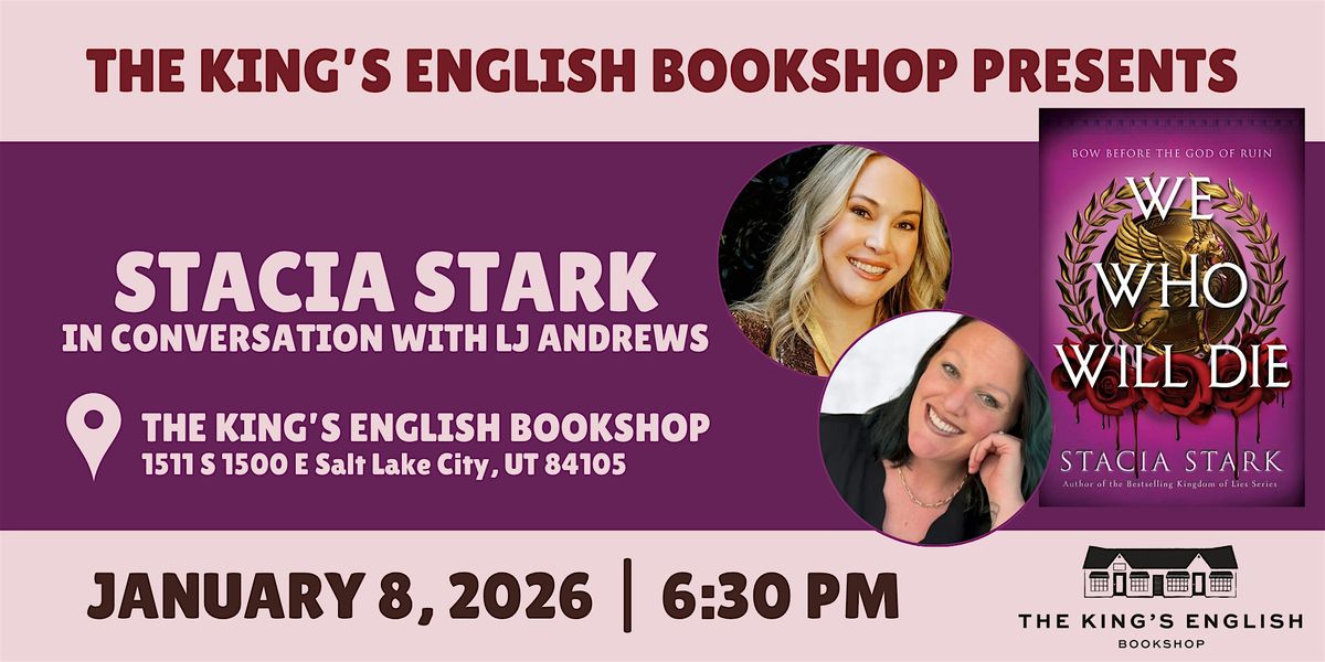 Stacia Stark | We Who Will Die, 8 January | Event in Salt Lake City | AllEvents