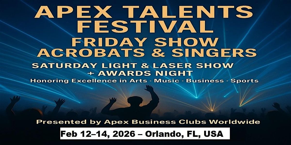 Apex Talent Shows in Orlando, FL, USA, 12 February | Event in Orlando | AllEvents