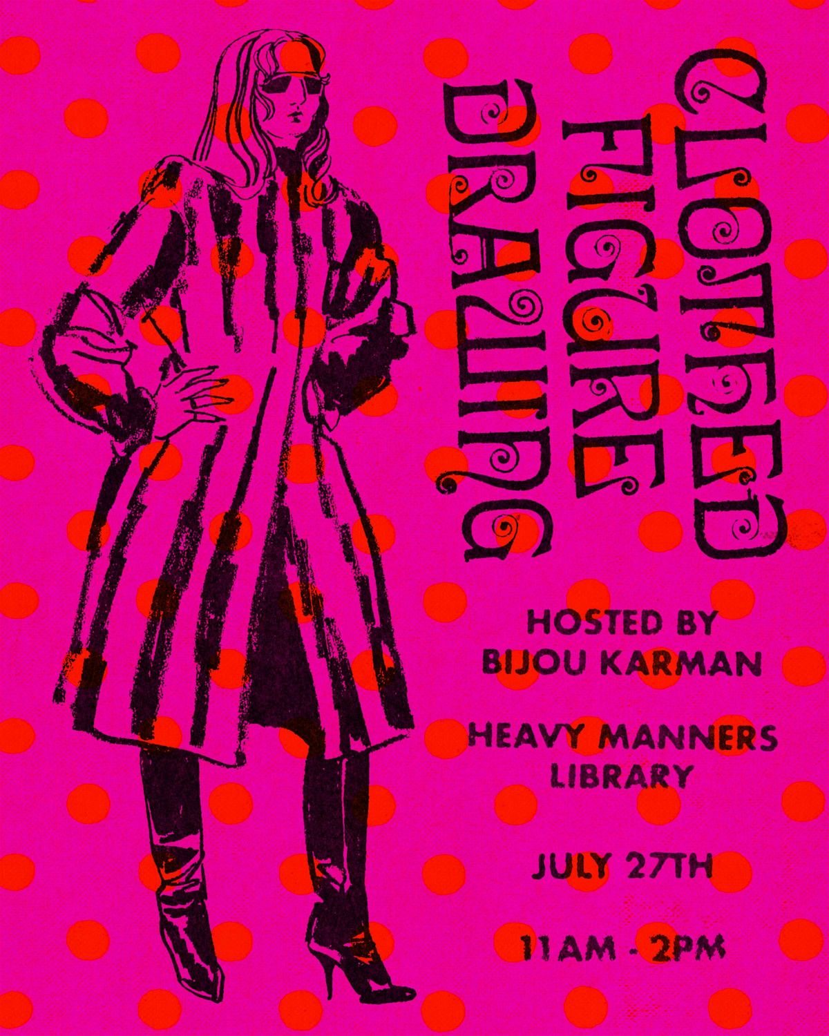Clothed Figure Drawing at Heavy Manners Hosted by Bijou Karman (7/27), 27 July | Event in Los Angeles | AllEvents