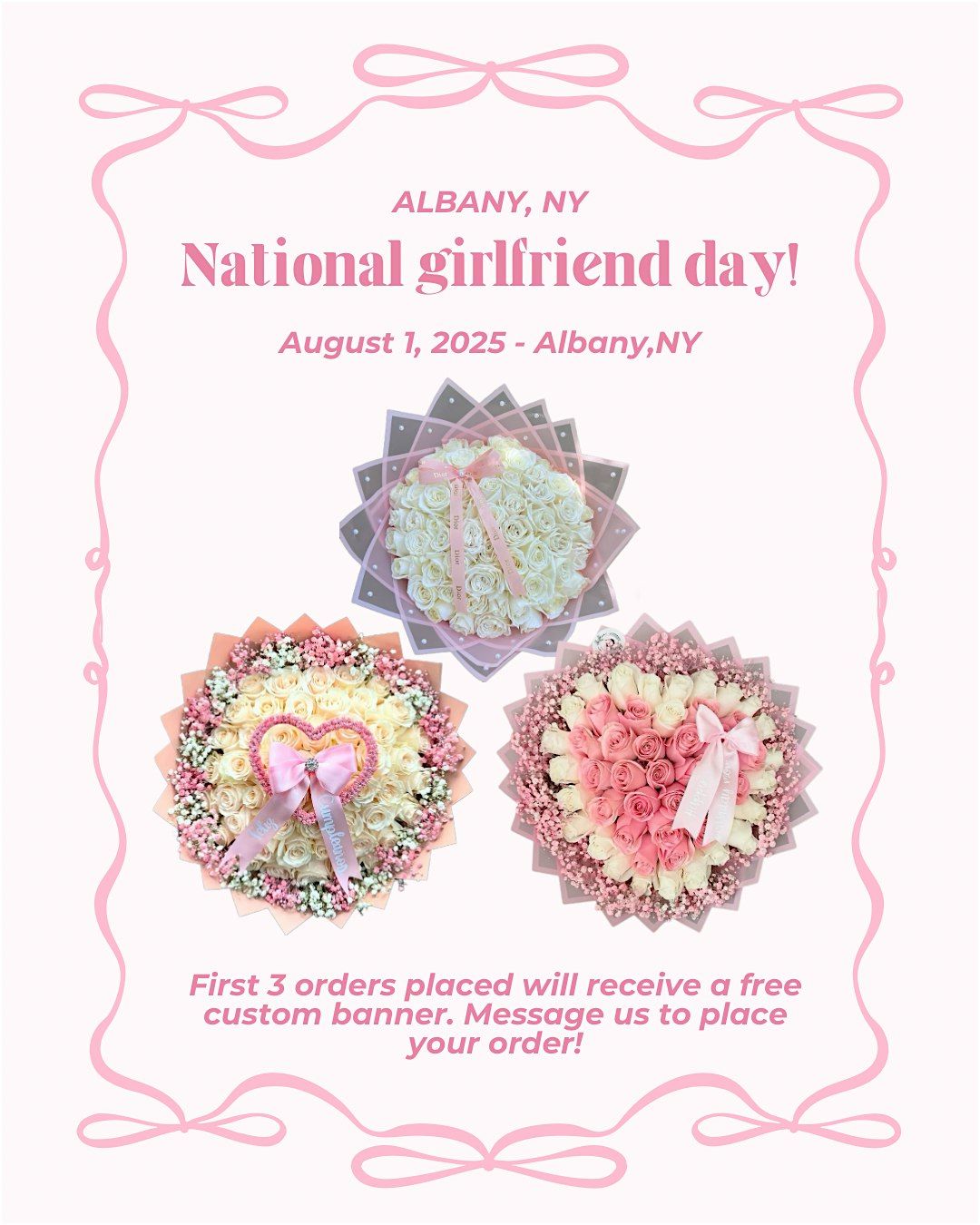 Preorder Your National Girlfriends Day Bouquet – August 1st, 1 August | Event in Albany | AllEvents