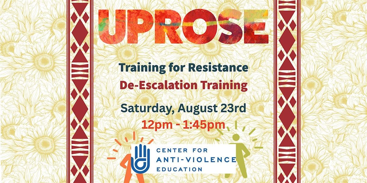 Training for Resistance: De-Escalation Training by CAE, 23 August | Event in Brooklyn | AllEvents