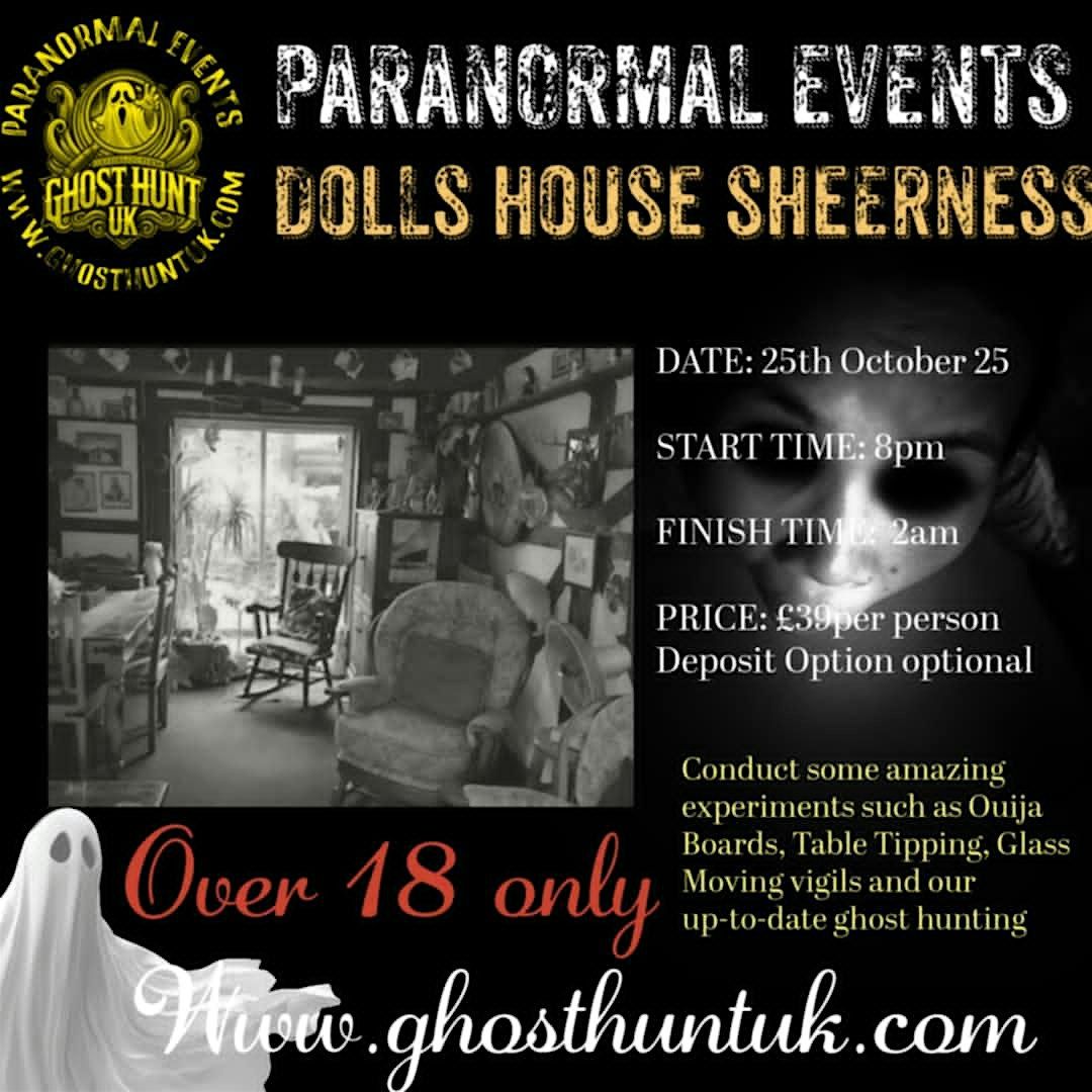 Paranormal event at the Dolls house Sheerness Kent, 25 October | Event in Sheerness | AllEvents